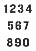 Mehrwegschablone Zahlen 9